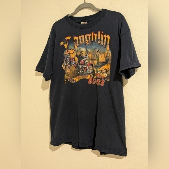 Vintage Motorcycle Laughlin Nevada River Run 2001 Run To The Desert T-Shirt - Picture 3 of 8